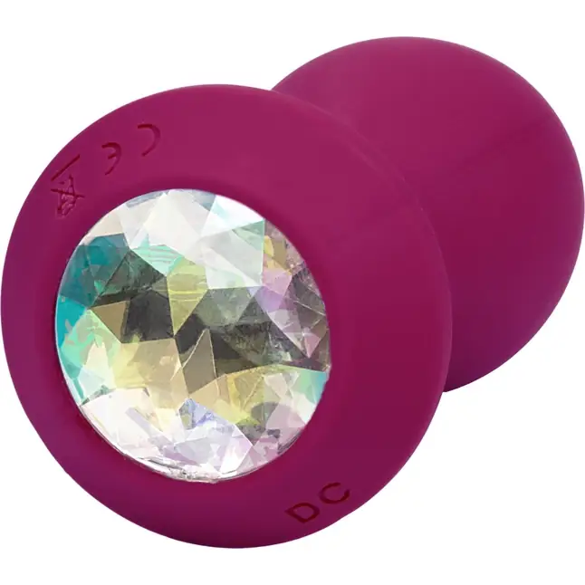 Фиолетовая анальная вибропробка с кристаллом Vibrating Crystal Probe - 10,75 см - Power Gem. Фотография 5.