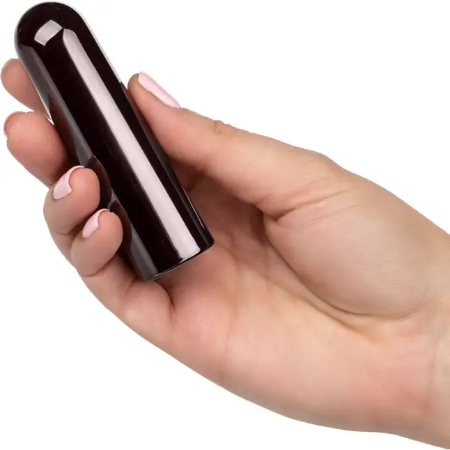 Черная перезаряжаемая вибропуля Glam. Фотография 4.