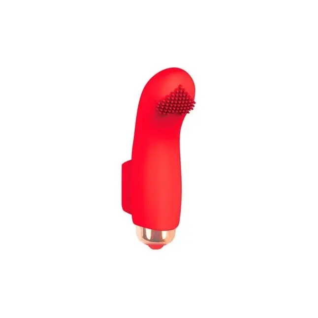 Красная вибропулька с шипиками - 7,2 см - SWEET TOYS