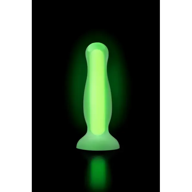 Зеленая, светящаяся в темноте анальная втулка Mortimer Glow - 12,5 см - Beyond. Фотография 10.
