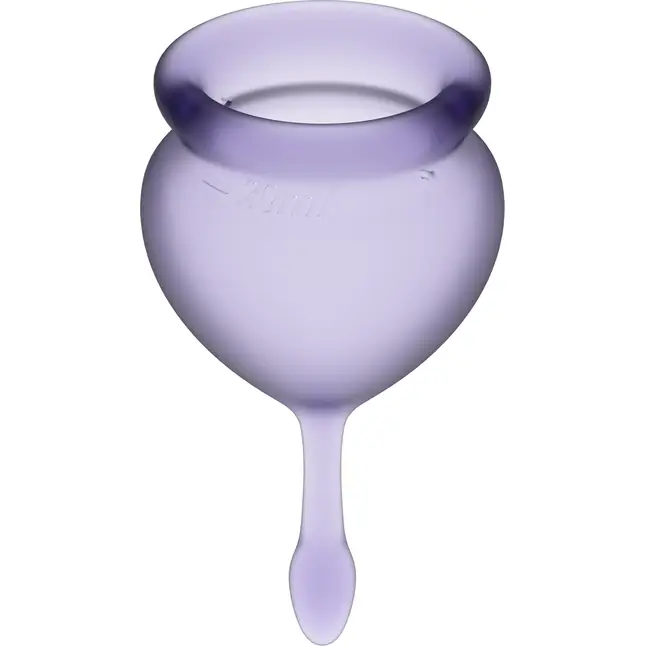 Набор фиолетовых менструальных чаш Feel good Menstrual Cup. Фотография 3.