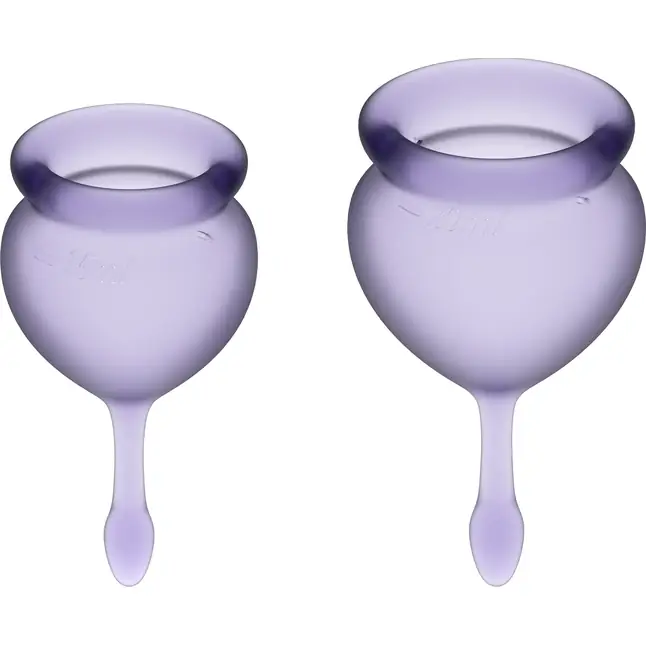 Набор фиолетовых менструальных чаш Feel good Menstrual Cup