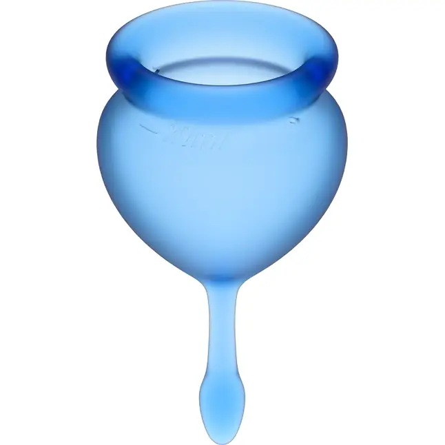 Набор синих менструальных чаш Feel good Menstrual Cup. Фотография 3.