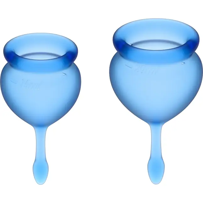 Набор синих менструальных чаш Feel good Menstrual Cup