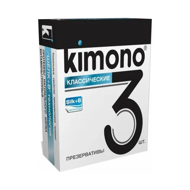 Классические презервативы KIMONO - 3 шт