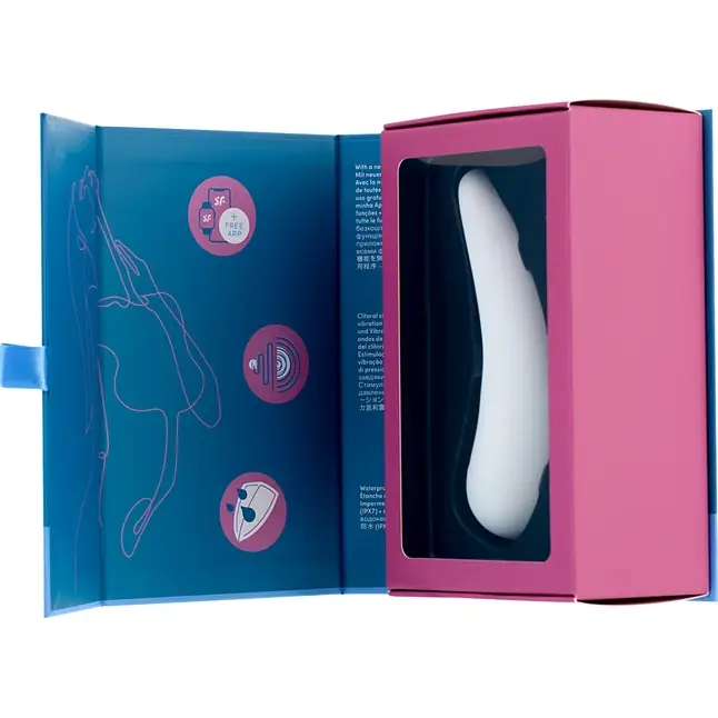 Белый вакуум-волновой стимулятор Satisfyer Curvy 2. Фотография 11.