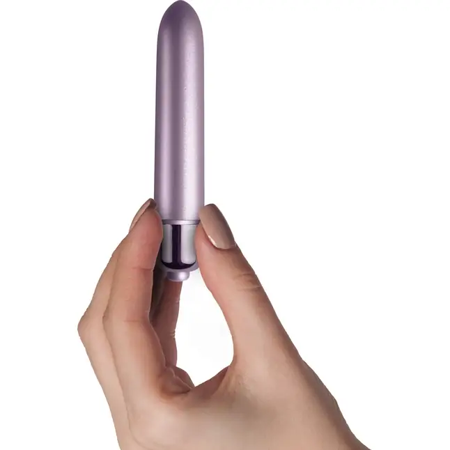 Сиреневый мини-вибратор Touch of Velvet - 10,3 см. Фотография 2.