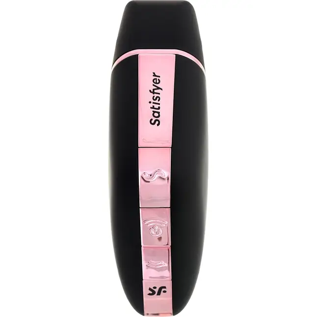 Черный вакуум-волновой вибростимулятор Satisfyer Love Triangle. Фотография 8.