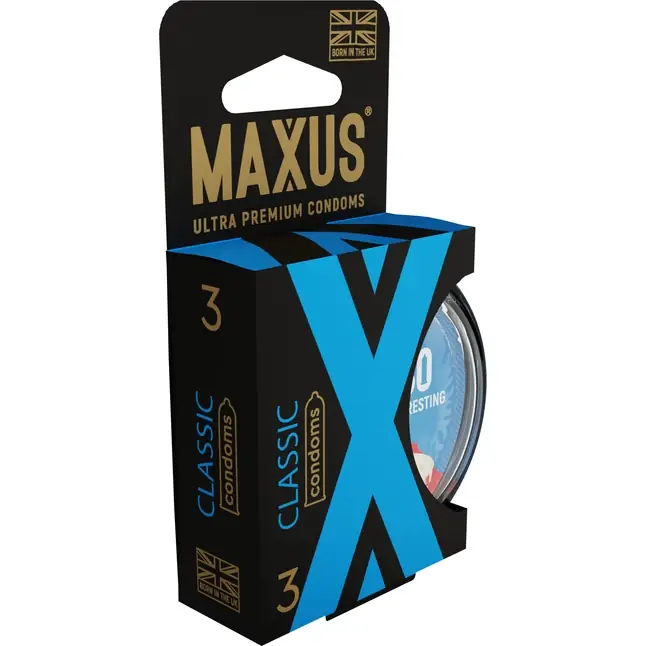 Классические презервативы в пластиковом кейсе MAXUS AIR Classic - 3 шт. Фотография 2.