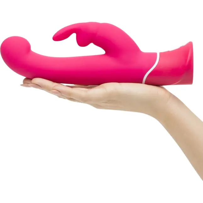 Розовый вибратор-кролик G-Spot Rechargeable Rabbit Vibrator - 24,1 см. Фотография 4.