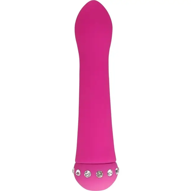 Розовый вибратор SPARKLE SUCCUBI BLISS CARESSING VIBE - 14,2 см