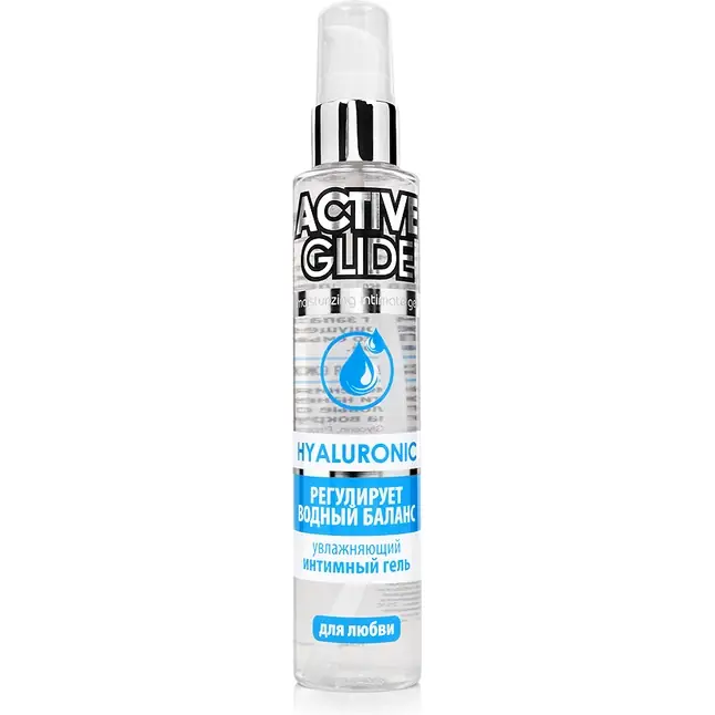 Увлажняющий интимный гель Active Glide Hyaluronic - 100 гр