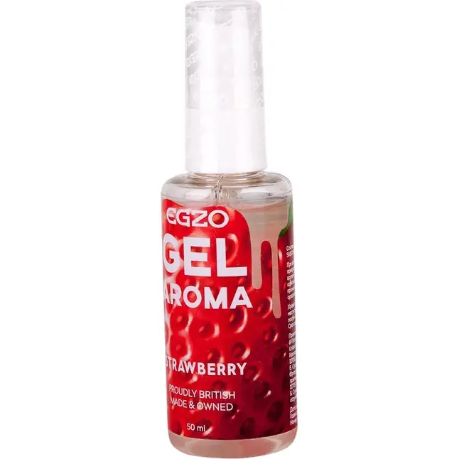 Интимный лубрикант Egzo Aroma с ароматом клубники - 50 мл - Aroma. Фотография 2.