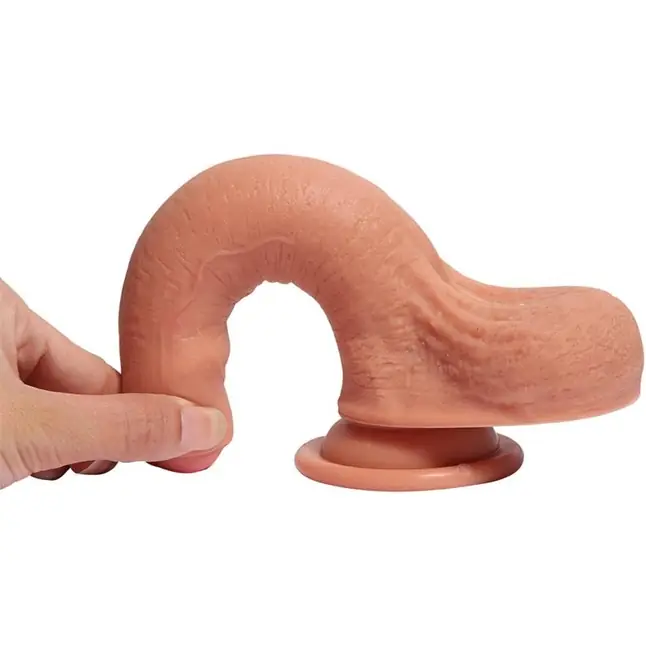 Телесный фаллоимитатор-реалистик Azazels Penis на присоске - 17 см. Фотография 3.