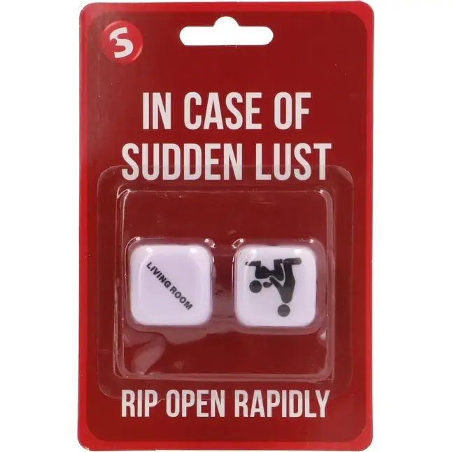 Игральные кубики In Case Of Sudden Lust Sex Dice - S-line. Фотография 2.