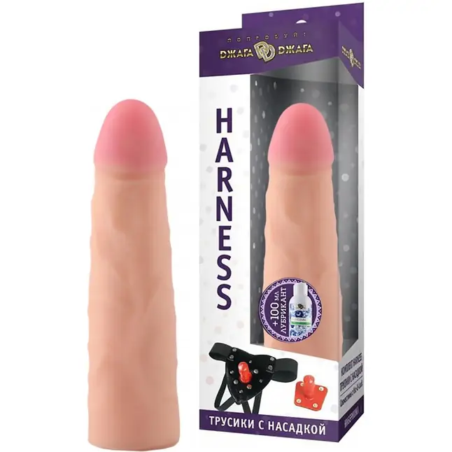 Трусики Harness с реалистичной насадкой-фаллосом №69 - 17,5 см - 390X-XX - Трусики в комплекте с насадкой харнесс. Фотография 5.