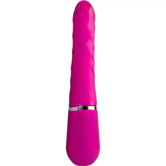 Розовый нереалистичный вибратор Ailighter Smart Telescopic Lover - 27,1 см. Фотография 4.