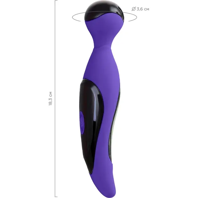 Фиолетовый вибростимулятор COSMY - 18,3 см - L EROINA. Фотография 3.