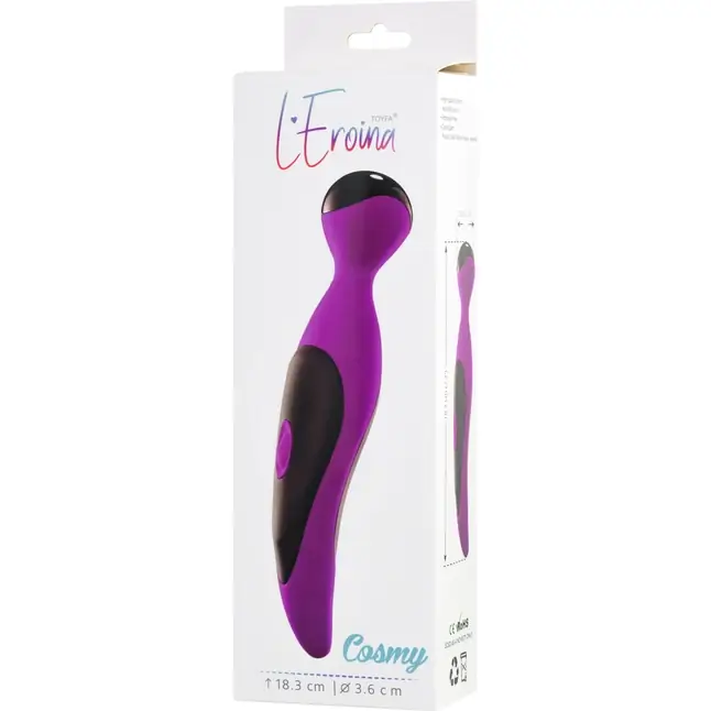 Фиолетовый вибростимулятор COSMY - 18,3 см - L EROINA. Фотография 8.
