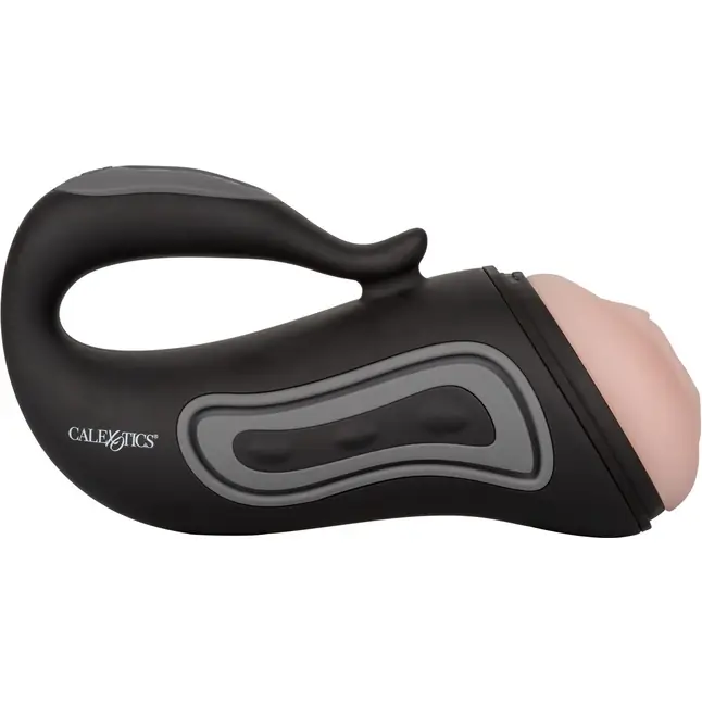 Перезаряжаемый вибромастурбатор с двумя сменными вставками Optimum Power Grip-N-Stroke - Optimum Power. Фотография 4.