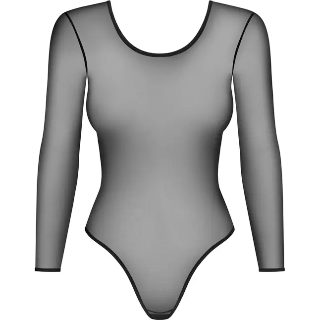 Пикантное прозрачное боди с вырезом на спине - Sexy. Фотография 3.