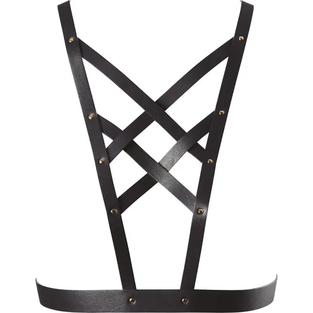 Чёрная упряжь MAZE Cross Cleavage Harness. Фотография 2.