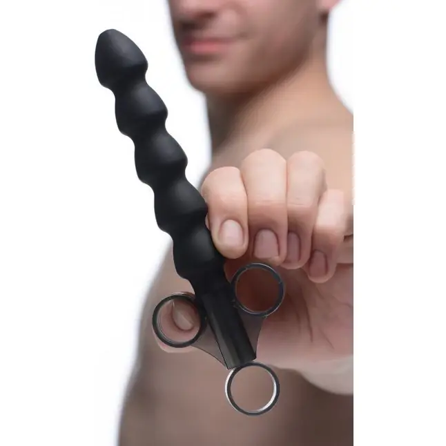 Черный шприц-аппликатор для введения лубриканта Silicone Links Lube Launcher - 19,7 см - Master Series. Фотография 5.