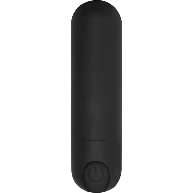 Черная перезаряжаемая вибропуля 7 Speed Rechargeable Bullet - 7,7 см - Be Good Tonight