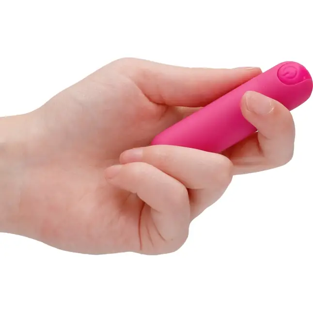 Розовая перезаряжаемая вибропуля 7 Speed Rechargeable Bullet - 7,7 см - Be Good Tonight. Фотография 3.