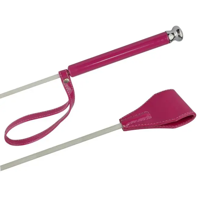 Ярко-розовый лаковый стек - 70 см - BDSM accessories. Фотография 2.