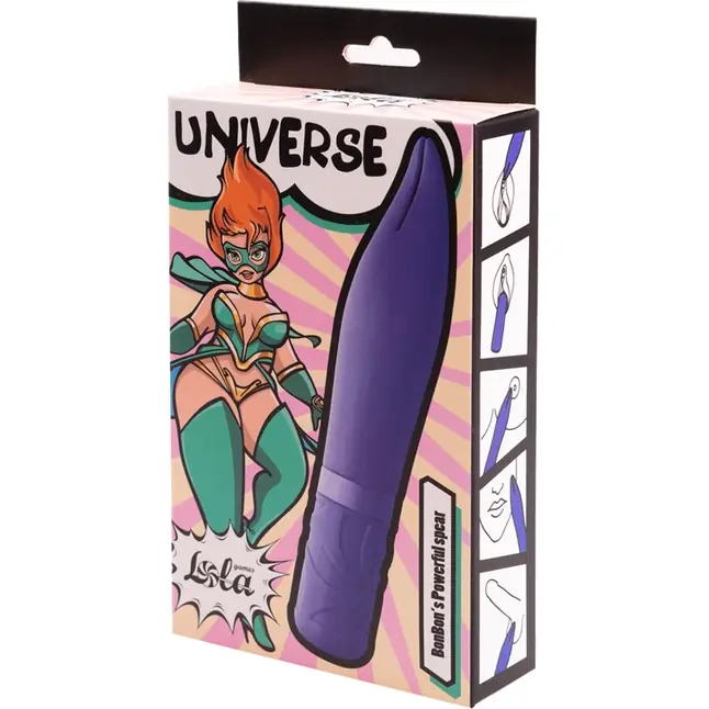 Синий мини-вибратор BonBon’s Powerful Spear - 15,2 см - Universe. Фотография 6.