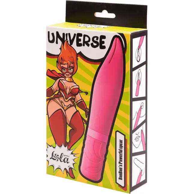 Розовый мини-вибратор BonBon’s Powerful Spear - 15,2 см - Universe. Фотография 5.