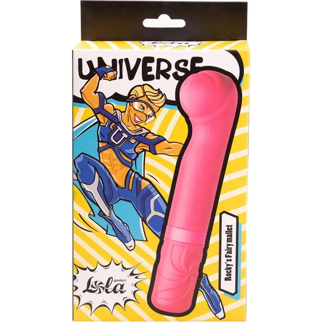 Розовый мини-вибратор Rocky’s Fairy Mallet - 14,7 см - Universe. Фотография 5.
