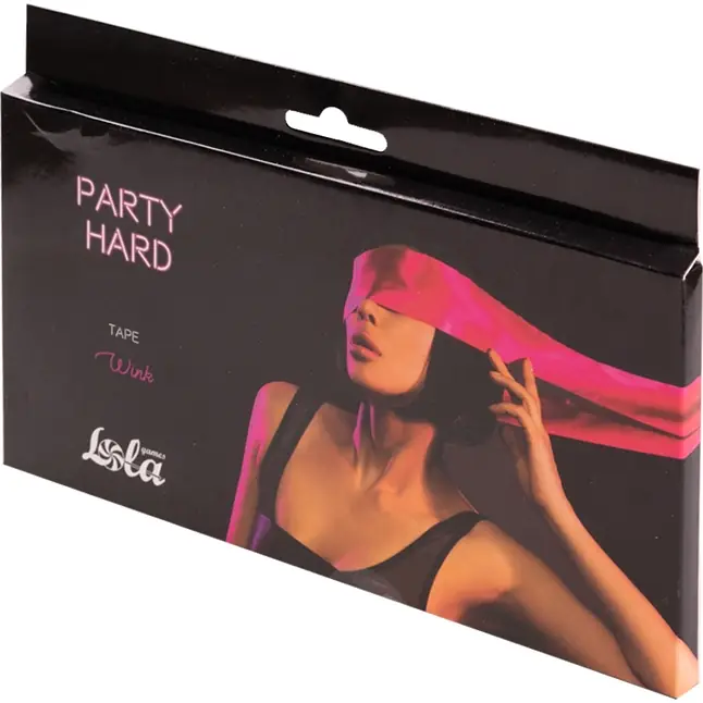 Розовая лента для связывания Wink - 152 см - Party Hard. Фотография 3.