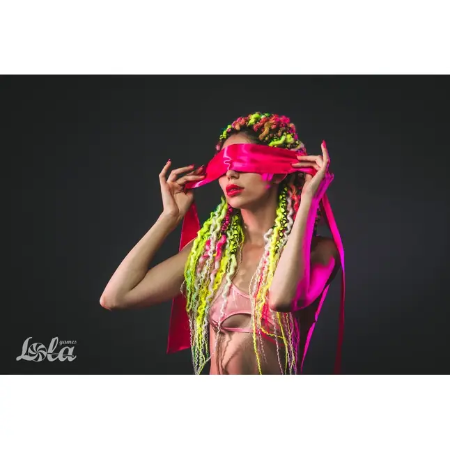 Розовая лента для связывания Wink - 152 см - Party Hard. Фотография 9.