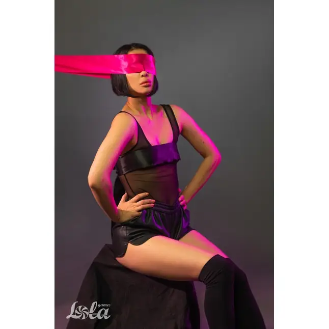 Розовая лента для связывания Wink - 152 см - Party Hard. Фотография 10.