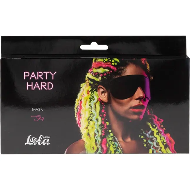 Черная маска Shy - Party Hard. Фотография 3.