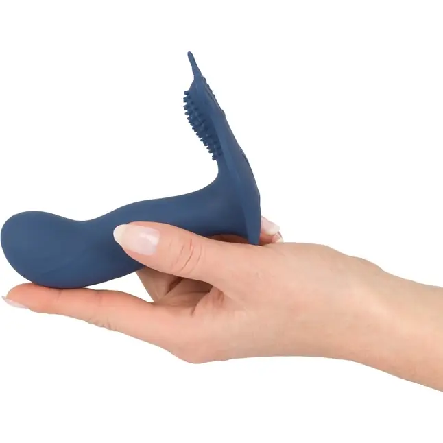 Синий вибростимулятор простаты Vibrating Butt Plug - 11,7 см - You2Toys. Фотография 7.
