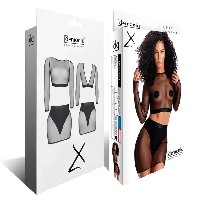 Полупрозрачный комплект Charo - Lady X collection. Фотография 3.
