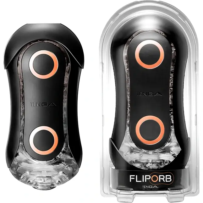 Мастурбатор Tenga FLIP ORB STRONG ORANGE CRASH - FLIP Series. Фотография 4.