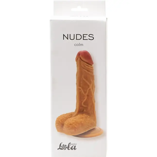Кофейный фаллоимитатор на присоске Calm - 17,5 см - Nudes. Фотография 3.