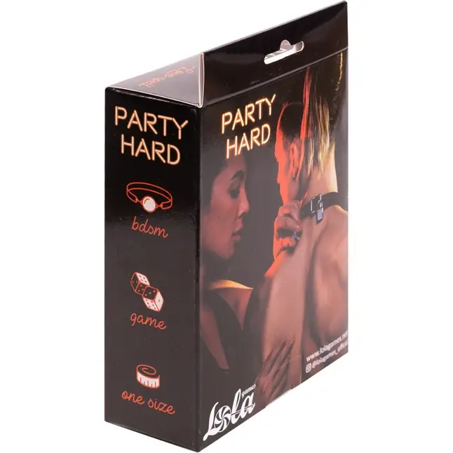 Черный кляп-шарик Love Spell - Party Hard. Фотография 12.