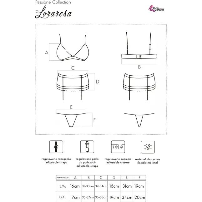 Эффектный кружевной комплект белья Loraresa. Фотография 8.