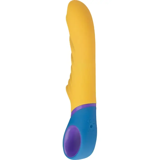 Желтый вибромассажер Tone G-Spot Vibrator - 23 см - PMV20. Фотография 3.
