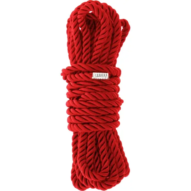 Красная веревка для шибари Deluxe Bondage Rope - 5 м - Blaze