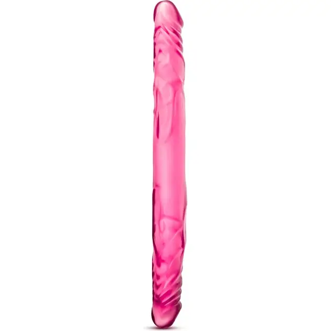 Розовый двусторонний фаллоимитатор 14 Double Dildo - 35,5 см - B Yours. Фотография 2.