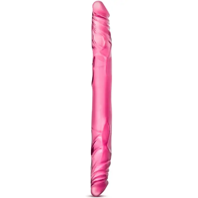 Розовый двусторонний фаллоимитатор 14 Double Dildo - 35,5 см - B Yours. Фотография 3.