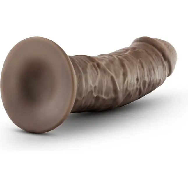 Коричневый фаллоимитатор 8 Inch Cock With Suction Cup - 20,3 см - Dr. Skin. Фотография 3.