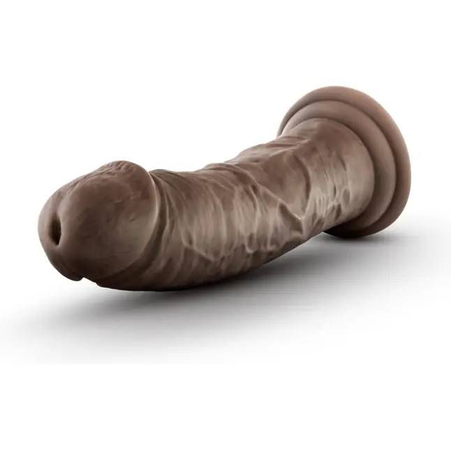 Коричневый фаллоимитатор 8 Inch Cock With Suction Cup - 20,3 см - Dr. Skin. Фотография 4.