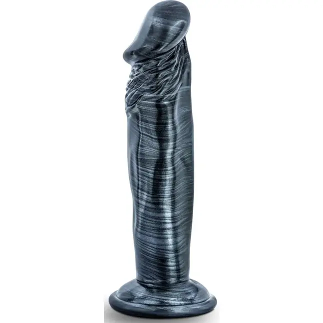 Черный фаллоимитатор без мошонки с присоской Ebony 6 Inch Dildo - 15 см - Jet